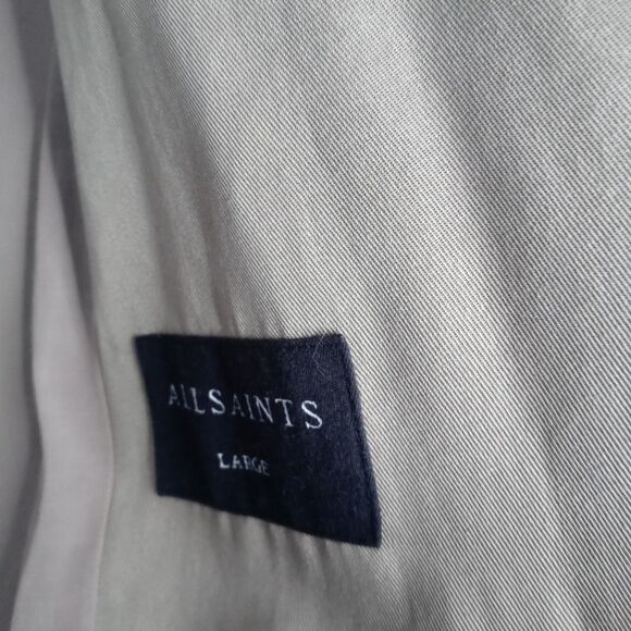 All Saints olive green coat size large - Picture 6 of 12